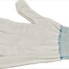 EM-Tec knitted nylon gloves, one size fits all, white, pair